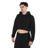 Energetiks Avery Oversized Fit Cropped Hoodie Adult Sizes in Black, man dancers front