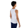 Energetiks Caleb Round Neck Broad Straps Tank Top Boys Sizes in White, dancer back view
