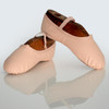 Dance Direct womens leather full sole ballet shoe in pink, close up