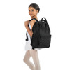 Energetiks Black Large Nova Quilted Pocket Dance Backpack (DB18L) in Black