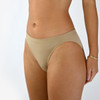 Light tan seamless dance briefs front view by Dance Direct® with smooth comfortable fit for dance, costumes and performance.
