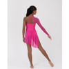 Studio 7 Dancewear Girls Asymmetrical Lyrical Dress CHD48 Rose Pink back