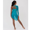 Studio 7 Dancewear Girls Asymmetrical Lyrical Dress CHD48 Kingfisher back