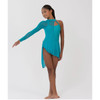 Studio 7 Dancewear Womens Asymmetrical Lyrical Dress CHD48 Kingfisher front
