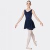 Studio 7 Dancewear Premium Wrap Ballet Skirt in Navy – Girls Front View