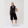 Studio 7 Dancewear Studio Puffer Vest girl wearing, front view