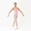 Studio 7 Dancewear camisole ballet leotard for children in ballet pink, front view showing gathered V-neckline and classic camisole fit