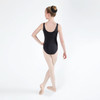 Energetiks Charlotte Ballet & Dance Leotard Children's Sizes in Black, dancer back view