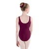Energetiks Charlotte Ballet & Dance Leotard Children's Sizes in Burgundy, dancer back view