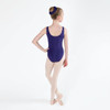 Energetiks Charlotte Ballet & Dance Leotard Children's Sizes in Deep Purple, dancer back view