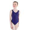 Energetiks Charlotte Ballet & Dance Leotard Children's Sizes in Deep Purple, dancer front view