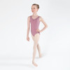 Energetiks Charlotte Ballet & Dance Leotard Children's Sizes in Dusty Pink, dancer front view