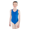 Energetiks Charlotte Ballet & Dance Leotard Children's Sizes in Electric Blue, dancer front view