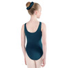 Energetiks Charlotte Ballet & Dance Leotard Children's Sizes in Teal, dancer back view