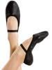 Energetiks Jesse Full Sole Leather Ballet Shoe Adult Sizes in Black