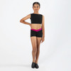 Energetiks Claudia Crossed V Waist Dance Short Children Size in Mulberry