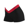 Energetiks Claudia Crossed V Waist Dance Short Children Size in Red