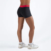 Energetiks Claudia Cross V Band Contrast Short Adult Sizes in Red, dancer back view