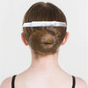 Studio 7 Dancewear Satin Hair Bows Built-In Plastic Comb in white