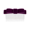 Energetiks Velvet Hair Bow with Comb for Dance & Performance in Aubergine