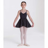  Girl in Black Studio 7 chiffon mock wrap skirt, front view