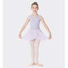  Girl in Lilac Studio 7 chiffon mock wrap skirt, front view