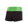 Energetiks Womens Kylie Gymnastics Shorts back view in Fluro Lime