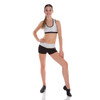 Energetiks Womens Kylie Gymnastics Shorts back view worn by dancer in Silver