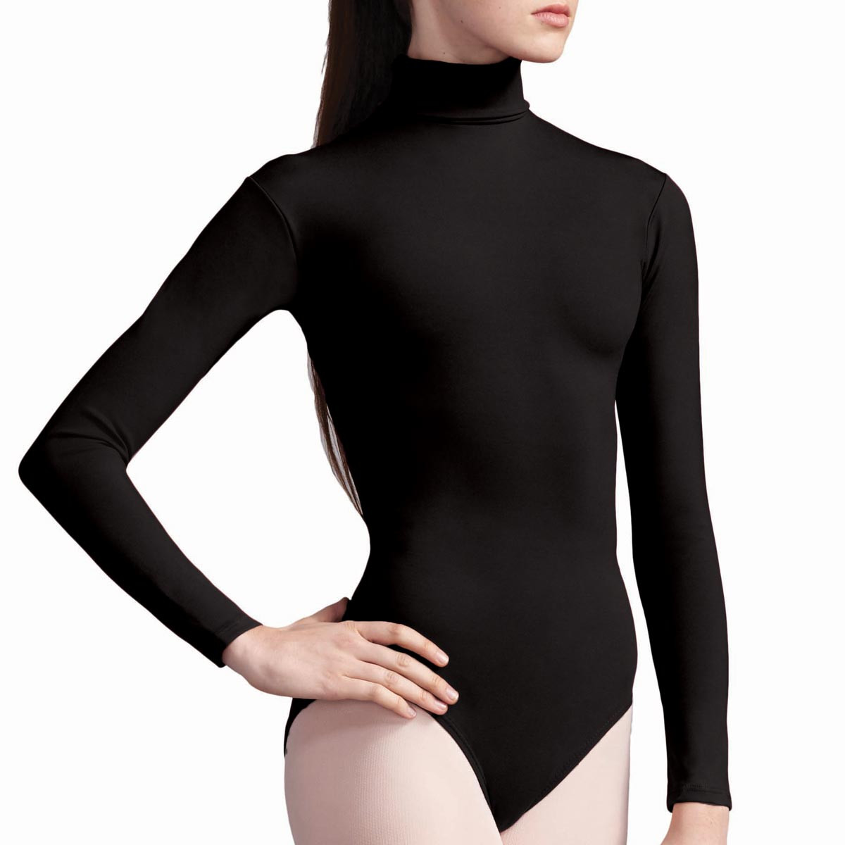 Capezio Modest Turtleneck Long Sleeve Leotard Adult Sizes