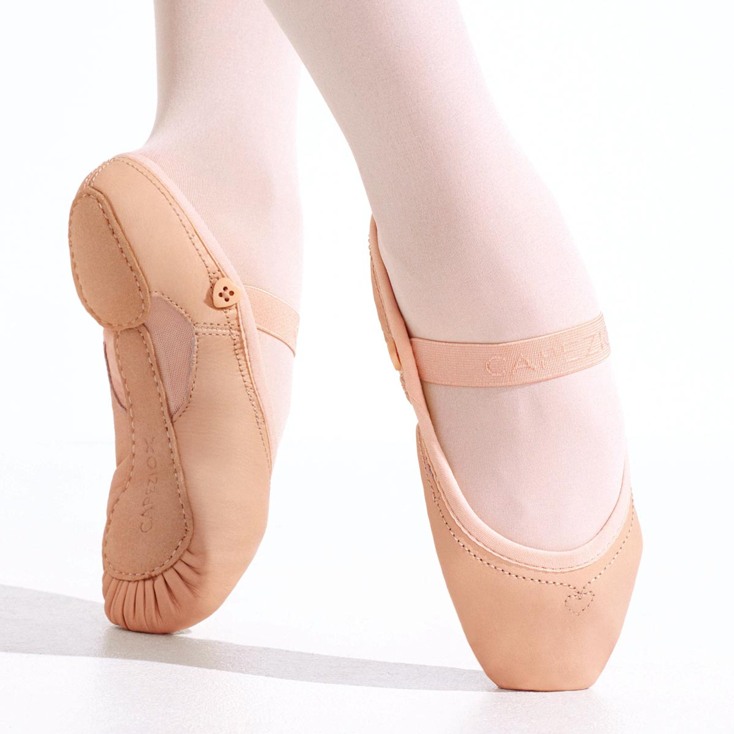 CAPEZIO Leather Ballet Shoes for Girl Pink Leather Ballet Slippers