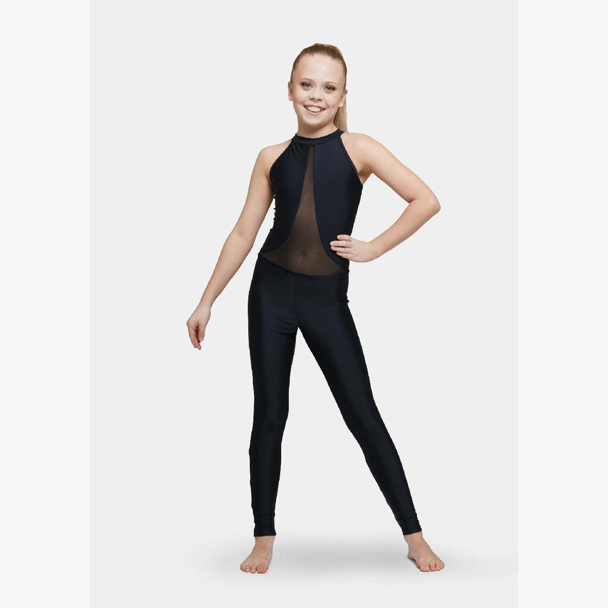 Studio Dancewear Mesh Black Dance Unitard Dance Costumes