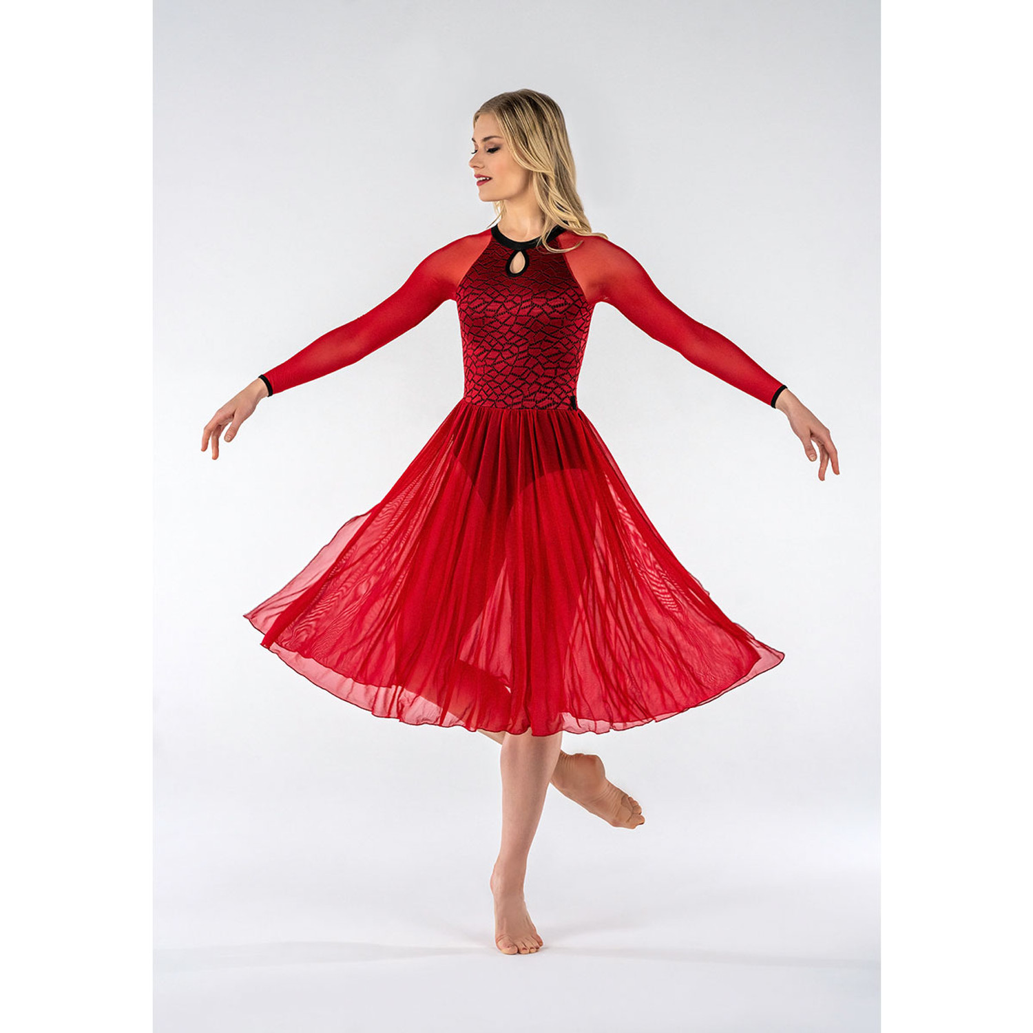 Studio 7 Dancewear, Mesh Performance Dress