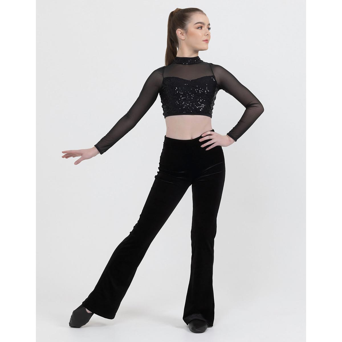 High Waisted Black Velvet Jeans Ladies Mint Velvet High Waisted