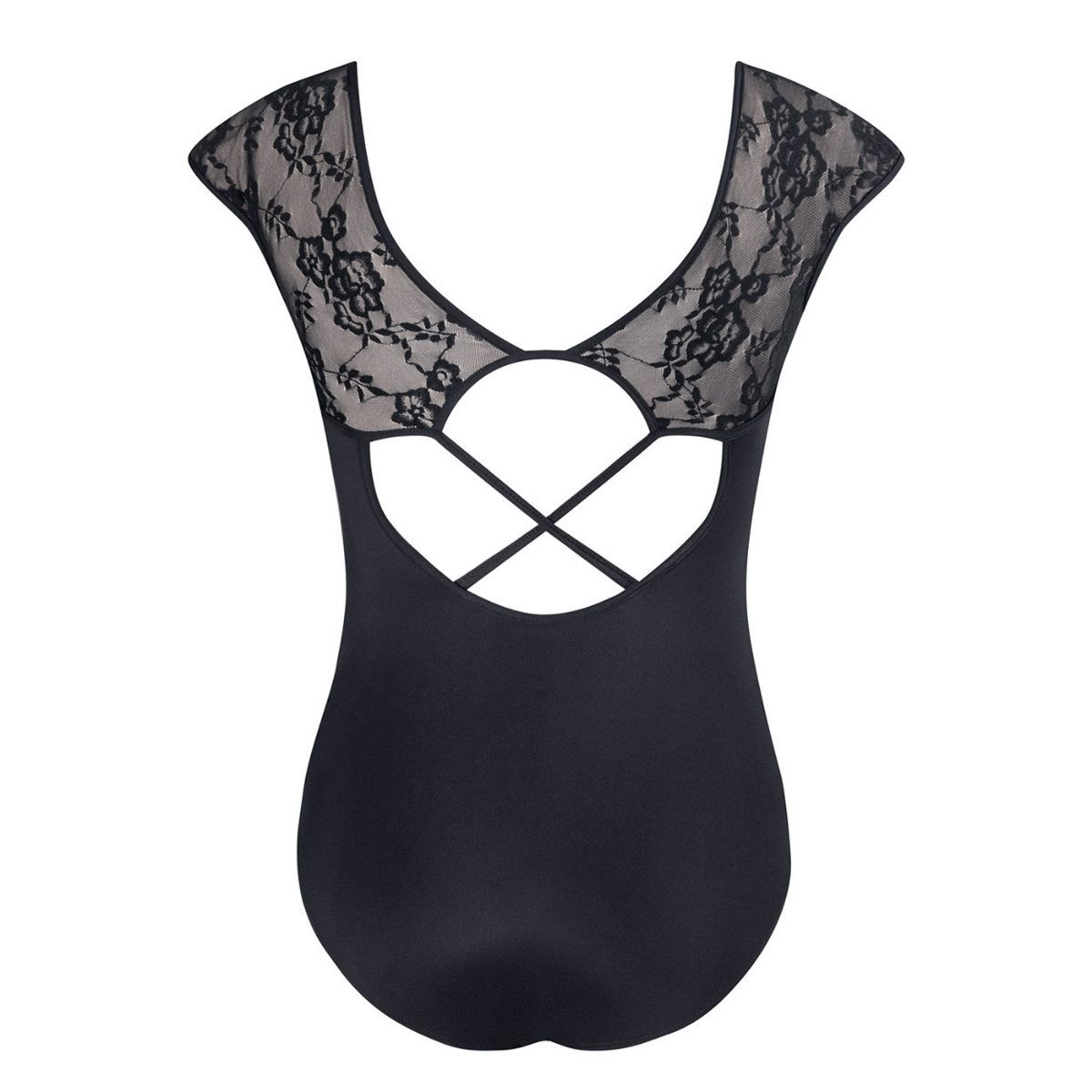 Energetiks Mila Cross-Back Lace Cap Sleeve Dance Leotard
