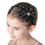 Studio 7 Dancewear Black Flower Jewel Headband