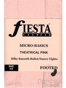 Footed Tights in colour Theatrical Pink