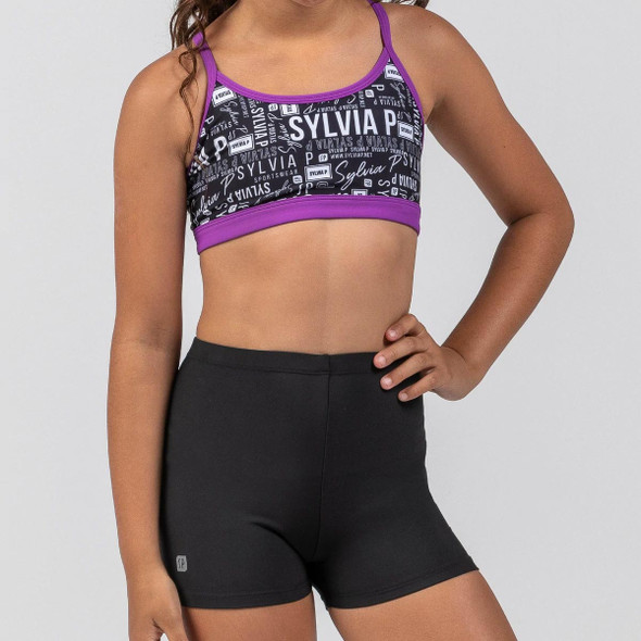 Sylvia P Gymnastic Shorts - Black Lycra Short All Sizes