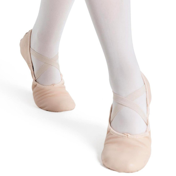 Capezio Juliet Leather Ballet Shoes Full Sole Children Sizes