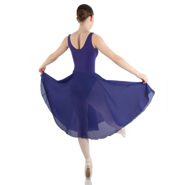  Energetiks Alice Classical and Lyrical Girls Skirt Deep Purple, Back view