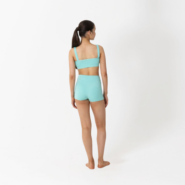 Studio 7 Dancewear Womens Stage Performance Crop Top in Mint Back View

