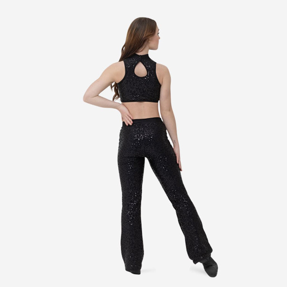 Studio 7 Dancewear Sequin Stage Performance Pants Adult Sizes in Black