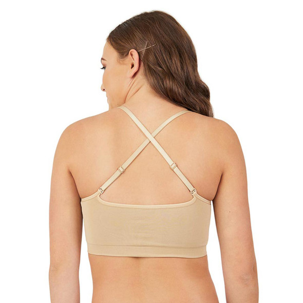 Capezio Seamless Knit Convertible Longline Bra Girl Sizes