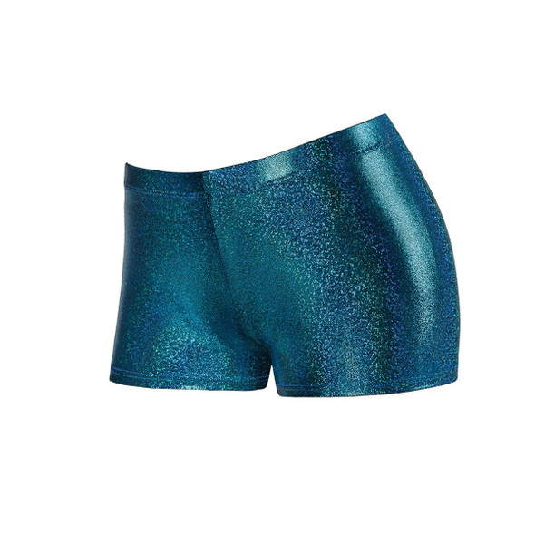 Energetiks Oakley boyleg short in aqua, front view