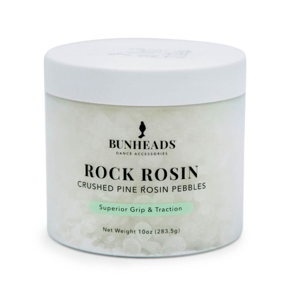 Capezio Rock Rosin - 100% Pine White Rosin for Dance Grip, jar packaging front view