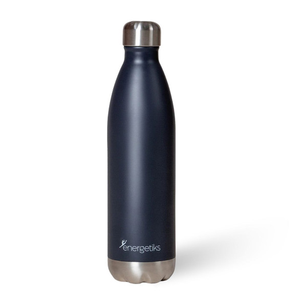 Energetiks Large 750mL Vacuum Insulated Dance Water Bottle in Black