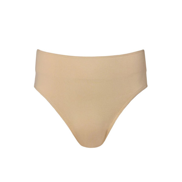 Energetiks Boys Padded Elastic Waist Dance Brief front view in wheat