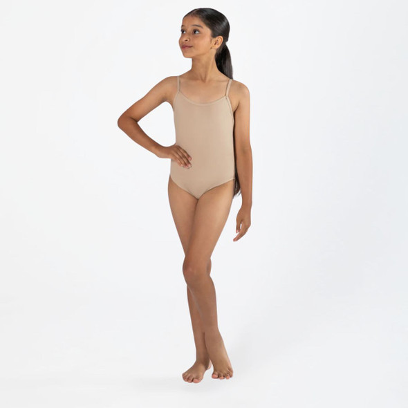 Energetiks Seamless Low Back Body Stocking Girls' Sizes in Beige