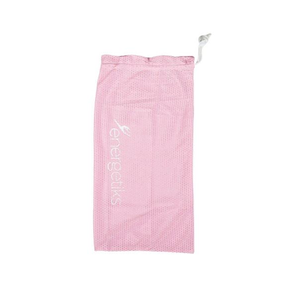 Energetiks Mesh Dance Shoe Bag Secure Drawstring Closure in Pink