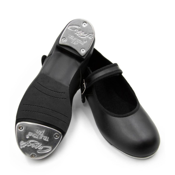 Capezio Tele Tone® Heel & Toe Terra Tap Shoe Children Sizes (V720C) in Black
