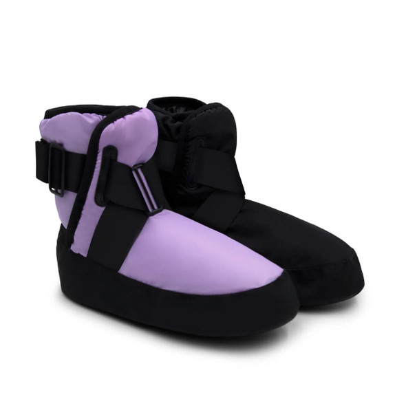 Capezio Warmup Bootie with an insulated taffeta upper and a non-slip sole for studio wear